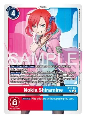 Nokia Shiramine, EX-13: EXTRA BOOSTER CHIVALROUS XIII #EX13-067