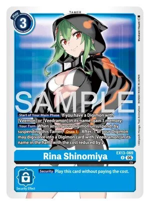 Rina Shinomiya, EX-13: EXTRA BOOSTER CHIVALROUS XIII #EX13-069