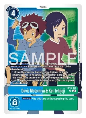 Davis Motomiya & Ken Ichijoji, EX-13: EXTRA BOOSTER CHIVALROUS XIII #EX13-070