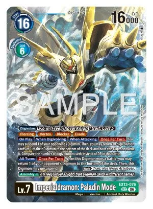 Imperialdramon: Paladin Mode, EX-13: EXTRA BOOSTER CHIVALROUS XIII #EX13-076
