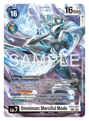 Omnimon: Merciful Mode, EX-13: EXTRA BOOSTER CHIVALROUS XIII #EX13-077