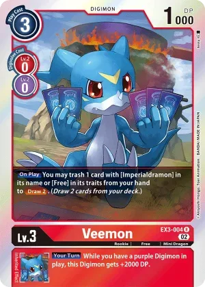Veemon, EX-03: Theme Booster Draconic Roar #EX3-004