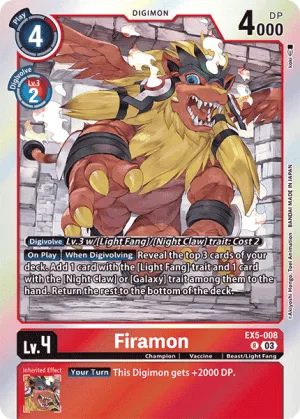 Firamon, EX-05: Theme Booster Animal Colosseum #EX5-008