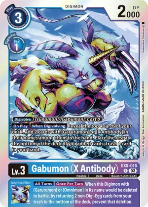 Gabumon (X Antibody), EX-05: Theme Booster Animal Colosseum #EX5-015