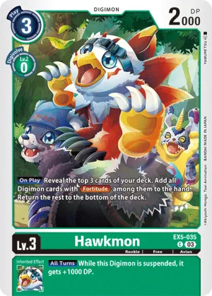 Hawkmon, EX-05: Theme Booster Animal Colosseum #EX5-035
