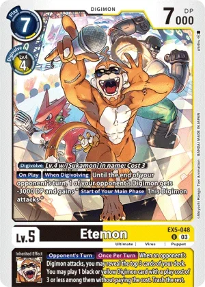 Etemon, EX-05: Theme Booster Animal Colosseum #EX5-048