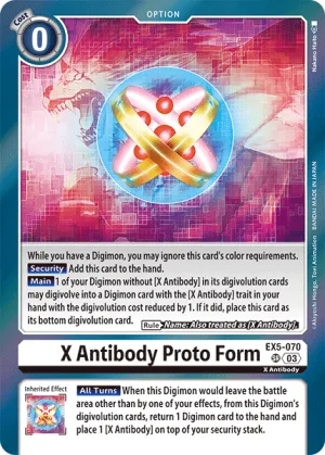 X Antibody Proto Form, EX-05: Theme Booster Animal Colosseum #EX5-070