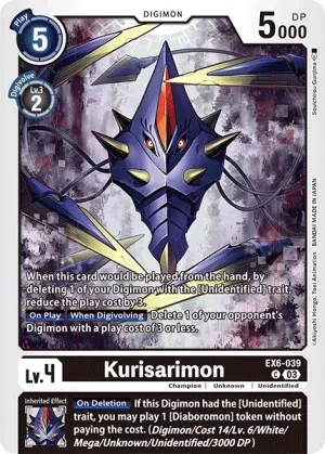 Kurisarimon, EX-06: Theme Booster Infernal Ascension #EX6-039