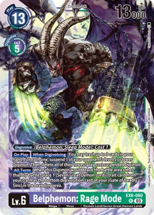 Belphemon: Rage Mode, EX-06: Theme Booster Infernal Ascension #EX6-060
