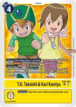 T.K. Takaishi & Kari Kamiya, EX-06: Theme Booster Infernal Ascension #EX6-063