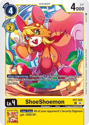 ShoeShoemon, EX-07: Extra Booster Digimon Liberator #EX7-025