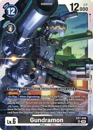 Gundramon, EX-07: Extra Booster Digimon Liberator #EX7-048