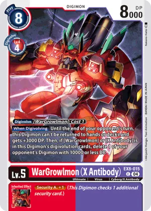 WarGrowlmon (X Antibody), EX-08: Extra Booster Chain of Liberation #EX8-015