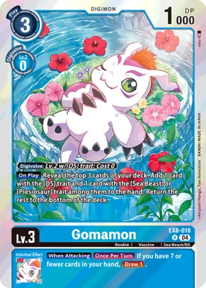 Gomamon, EX-08: Extra Booster Chain of Liberation #EX8-018