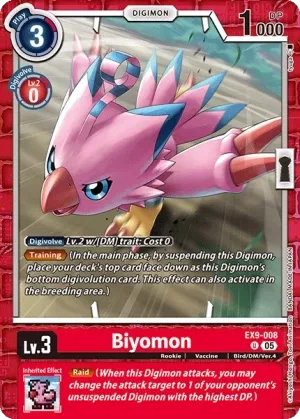 Biyomon, EX-09: EXTRA BOOSTER VERSUS MONSTERS #EX9-008