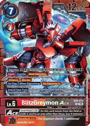 BlitzGreymon, EX-09: EXTRA BOOSTER VERSUS MONSTERS #EX9-013