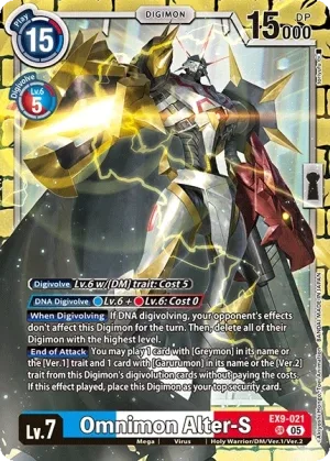 Omnimon Alter-S, EX-09: EXTRA BOOSTER VERSUS MONSTERS #EX9-021