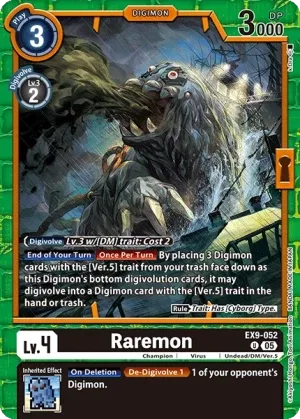 Raremon, EX-09: EXTRA BOOSTER VERSUS MONSTERS #EX9-052