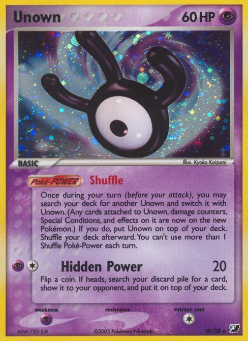 Unown, Unseen Forces #W
