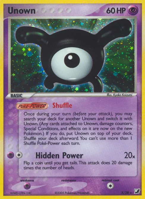 Unown, Unseen Forces #X