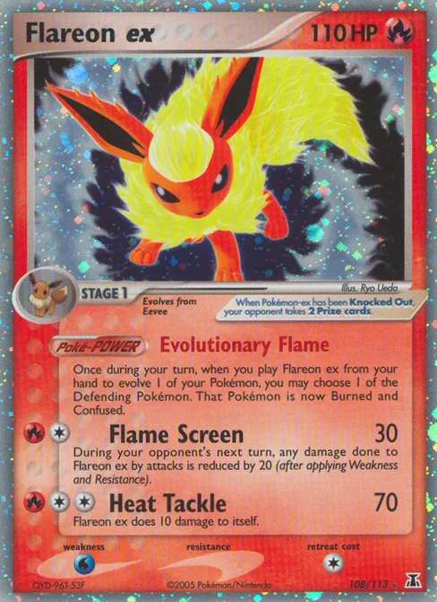 Flareon ex, Delta Species #108