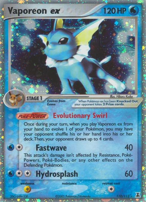 Vaporeon ex, Delta Species #110