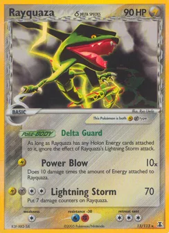Rayquaza δ, Holofoil