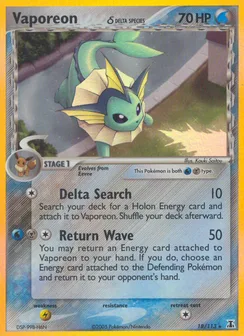 Vaporeon δ, Holofoil
