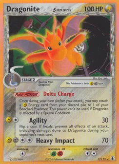 Dragonite δ, Holofoil