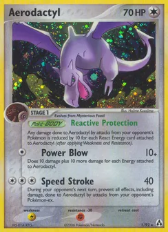 Aerodactyl, Holofoil