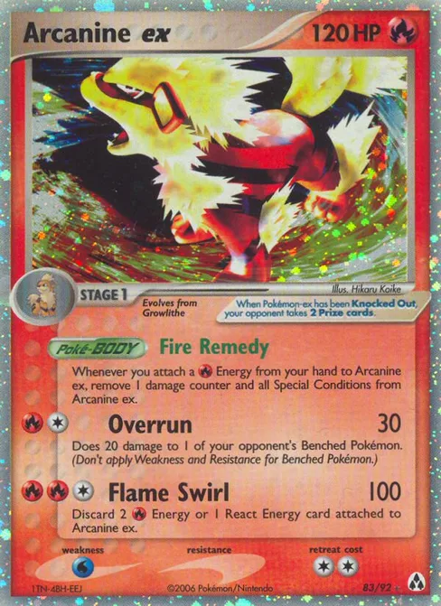 Arcanine ex, Legend Maker #83