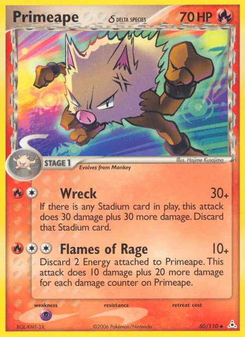 Primeape δ, Holon Phantoms #50