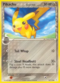Pikachu δ, Normal