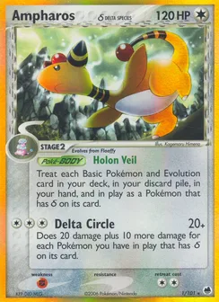 Ampharos δ, Holofoil
