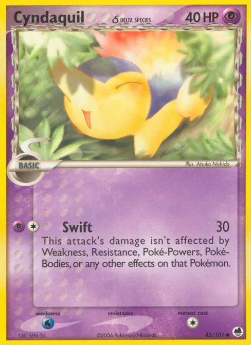 Cyndaquil δ, Dragon Frontiers #45