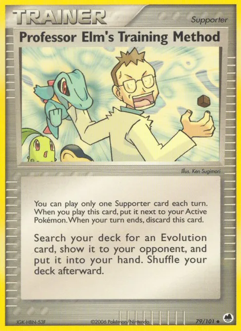 Professor Elm's Training Method, Dragon Frontiers #79