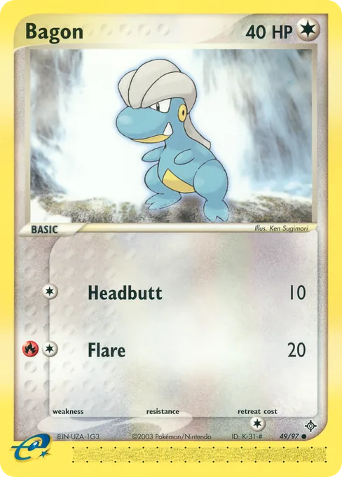 Bagon, Dragon #49