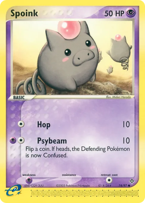 Spoink, Dragon #74