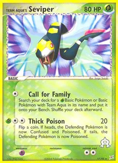 Team Aqua's Seviper, Normal