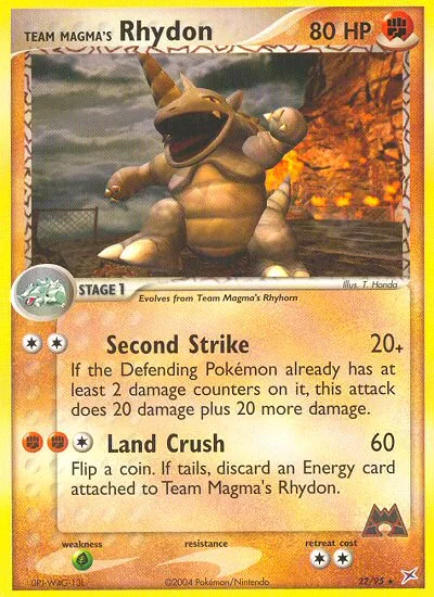 Team Magma's Rhydon, Team Magma vs Team Aqua #22