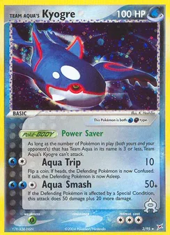 Team Aqua's Kyogre, Holofoil