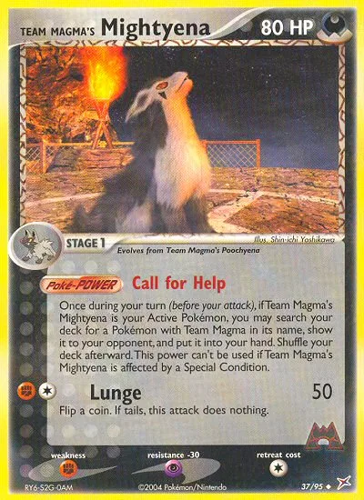Team Magma's Mightyena, Team Magma vs Team Aqua #37