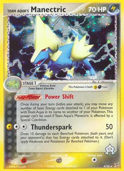 Team Aqua's Manectric, Holofoil