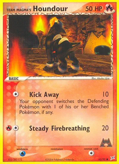 Team Magma's Houndour, Team Magma vs Team Aqua #63