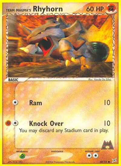 Team Magma's Rhyhorn, Team Magma vs Team Aqua #68