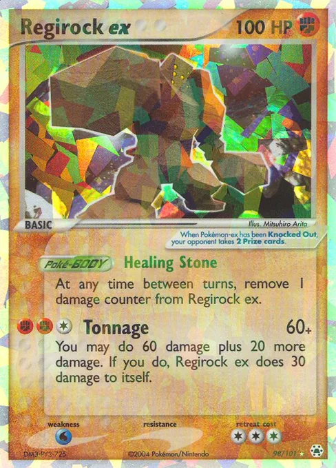 Regirock ex, Hidden Legends #98