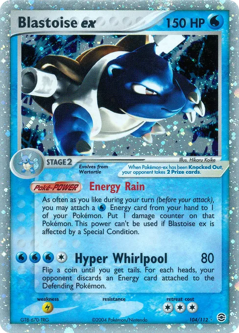 Blastoise ex, FireRed & LeafGreen #104