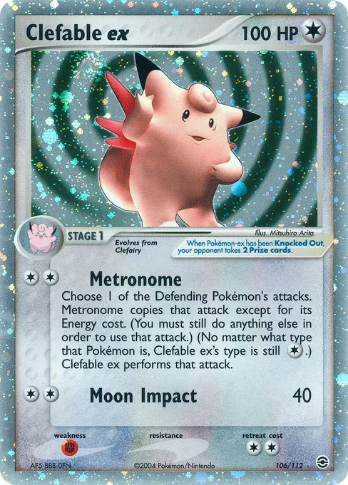 Clefable ex, FireRed & LeafGreen #106
