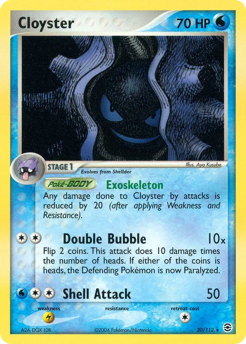 Cloyster, FireRed & LeafGreen #20