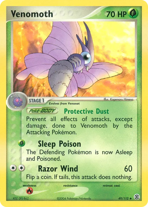 Venomoth, FireRed & LeafGreen #49